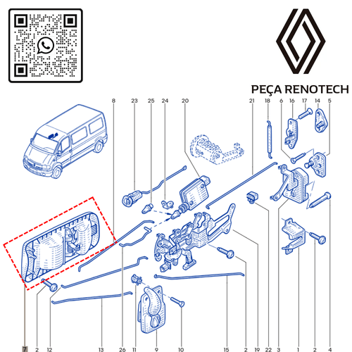 RN 856290-P 8200856290PUXADOR EXT. PORTA DE CORRER MASTER -COMPLETO- 02-13 2.52.8 - 4